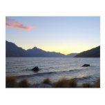 Meer Wakatipu bij Zonsondergang, Queenstown, NZ Wens Kaart