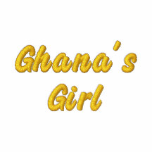 Meisje van Ghana borduurde Lange (Zwart/Gouden) Ko
