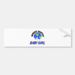 Meisje van het Baby van de wereld het Grootste Bumperstickers