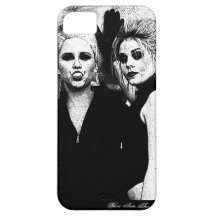 Meisjes - Zwarte & Witte Iphone 5 Geval iPhone 5 Cover