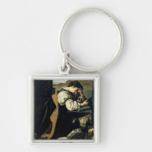 Mélancolie (huile sur la toile) porte-clef