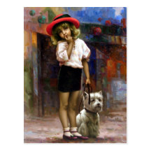 Mélodie de couleurs 1 (promenade) carte postale