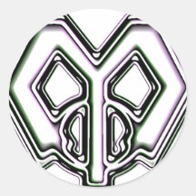 melty M (exemplaar) Ronde Sticker