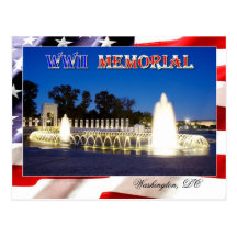 Mémorial de la deuxième guerre mondiale à Washingt Cartes Postales