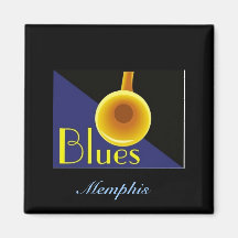 Memphis Tennessee Magnets Pour Réfrigérateur