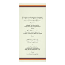 Menu de mariage d'arbre d'automne de Whimsial Carte Double En Couleur