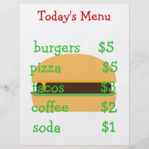 Menu orienté d'hamburger simple Editable Prospectus