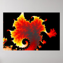 Mer de lave - affiche de fractale