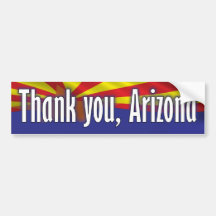 Merci Arizona - appui Arizona Adhésifs Pour Voiture