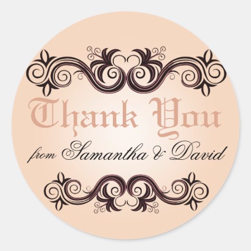 Merci d'arabesque (rougissent le rose) autocollants