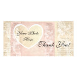 Merci de carte photo ! Roses de cru de photo de co Photocartes Personnalisées