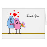 Merci de ~ d'amour de Birdy Carte De Vœux
