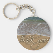 Merci de thème de plage porte-clef