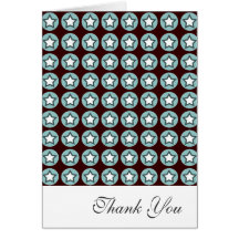 Merci d'étoile fraîche et de cercles cartes de vœux