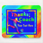 Merci Mousepad d'entraîneur du football Tapis De Souris