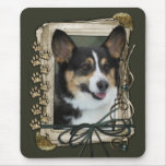 Merci - pattes en pierre - corgi tapis de souris