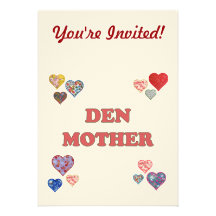 Mère de repaire invitations personnalisées