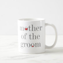 Mère grise des textes de marié tasses