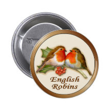 Merles anglais badges avec agrafe