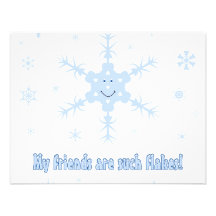 Mes amis sont des flocons ! T-shirts drôles de flo Invitations