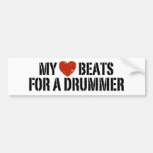 Mes battements de coeur pour un batteur adhésifs pour voiture