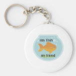 Mes poissons mon ami porte-clefs