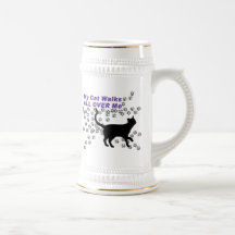 Mes promenades de chat partout je mug à café
