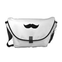 Messager de Rickshaw de moustache Besace