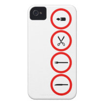 Messer, Gabel, Schere, Licht nichts für Kinder iPhone 4 Case-Mate Hüllen