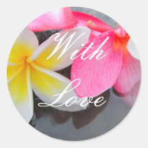 Met de Koorts van Frangipani van de verbindingen v Stickers