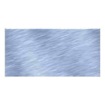 Métal balayé par bleu texturisé cartes avec photo