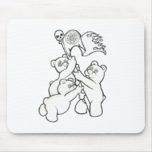 Métal Iwo Jima de nounours Tapis De Souris