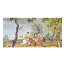 Meurent Hasenhetzjagd par von de Kobell Wilhelm Photocartes Personnalisées
