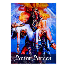 Mexicaanse Azteekse Legende Iztaccihuatl Popocatep Wens Kaart