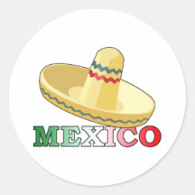 Mexico Ronde Sticker