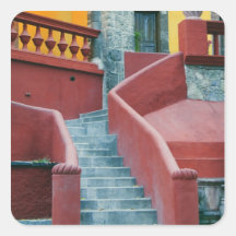 Mexico, San Miguel DE Kleurrijk Allende, Vierkant Sticker