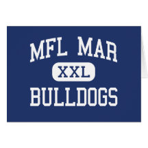 MFL mars - bouledogues - lycée - Monona Iowa Carte De Vœux