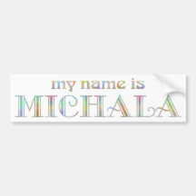Michala Bumpersticker