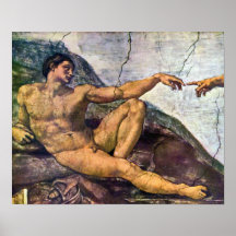 Michelangelo - Verwezenlijking van het detail van  Posters