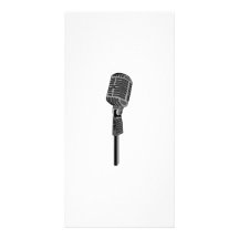 Microphone Cartes De Vœux Avec Photo