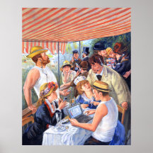 Middagmaal 2.0 van Renoir Print