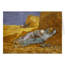 Midi de Van Gogh, repos de travail (millet) (F686) Cartes De Vœux