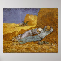 Midi de Van Gogh, repos de travail (millet) (F686) Posters