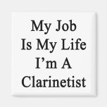 Mijn Baan is Mijn Leven ik een Clarinetist ben Koelkast Magneetjes