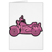 Mijn Eerste Roze Motorfiets Kaarten