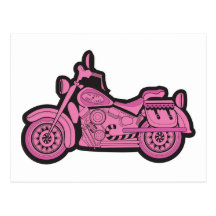 Mijn Eerste Roze Motorfiets Wenskaarten