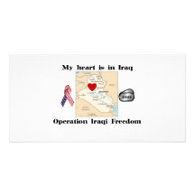 Mijn Hart is in Irak Gepersonaliseerde Fotokaarten
