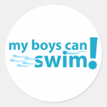 Mijn Jongens kunnen zwemmen! Sticker