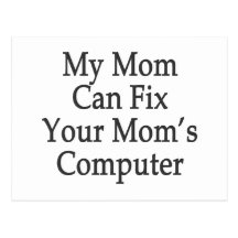 Mijn Mamma kan de Computer van Uw Mamma bevestigen Wenskaarten