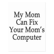 Mijn Mamma kan de Computer van Uw Mamma bevestigen Wenskaarten